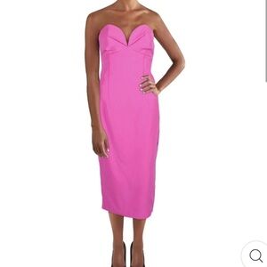 Bardot Sweetheart Pink Bustier Dress